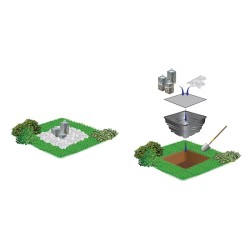 LAGHETTO IN PE 70 X 70 X 45CM 220 LT