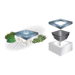 LAGHETTO IN PE 70 X 70 X 45CM 220 LT
